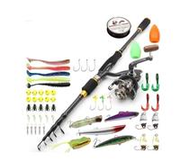 MQPALZKD Shrink Road Subrod Set Straight Handle Road Subspinning Wheel Road Subbait Combination Fishing Gear(2.4m)