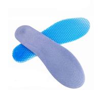 MQPALZKD Silicone Insoles Massaging Sport Shoe Pads Orthotic Arch Sport Shoe Foot Care Pad Gel Insoles(L)