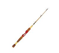 MQPALZKD Soft Tailed Wood Grain Fishing Rod with Telescopic Alloy