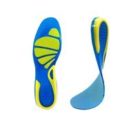 MQPALZKD Sport Running Silicone Gel Insoles for Feet Man Women Massaging Shock Absorption Orthopedic Soles(M)