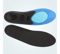 MQPALZKD Sports Insoles Men's Shock Absorption Shock Absorption Air Cushion Sweat Absorption High Elasticity Comfortable Thick Basketball Shoe Insole(Svart,41-46)