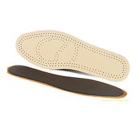 MQPALZKD Thin Breathable Leather Insoles Instantly Absorb Sweat Replacement Inner Soles Shoes Insole Pads(43-44)