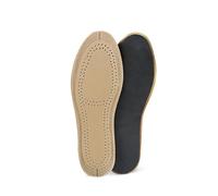 MQPALZKD Thin Breathable Leather Insoles Instantly Absorb Sweat Replacement Inner Soles Shoes Insole Pads(S)