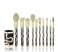 MQPALZKD Three-dimensional 10pcs Makeup Brush Set Imitation Hair Eye Shadow Concealer Blush Powder Makeup Beauty Tool