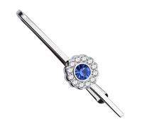 MQPALZKD Tie Bar Clips for Men Jewelry Clip Imitation-Plated with Crystal