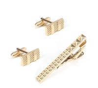 MQPALZKD Tie Clip Cufflink Set Men's Business Shirt Formal Accessories
