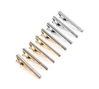 MQPALZKD Tie Clip Set With Box Wedding Guests Gifts Man Shirt Classic Cufflink Clips Men's Gift For Husband Father's Day