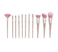 MQPALZKD Transparent Glitter Powder 11 Pieces Makeup Brush Set Powder Brush Eye Shadow Brush Makeup Tools