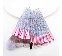 MQPALZKD Transparent Makeup Brushes Tool Set Transparent Cosmetic Eye Shadow Foundation Blush Blending Beauty Make Up Brush(3-pack)