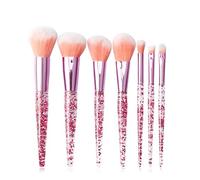 MQPALZKD Transparent Makeup Brushes Tool Set Transparent Cosmetic Eye Shadow Foundation Blush Blending Beauty Make Up Brush(Argento)
