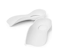 MQPALZKD Unisex Flatfoot Orthotics TPR Large Size Insole for Flat Foot O-Shaped Legs Arch Support Plantar Fasciitis Shoes Orthotic Pad(Wit,M EU (35-39))