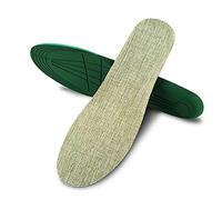 MQPALZKD Unisex Sports Insole Linen Cloth Absorb Sweat Shock Release Insole Foot Shoes Pad(36-40)