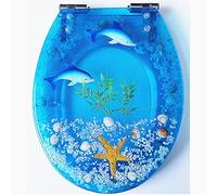 MQPALZKD Universal U V O Type European Resin Toilet Seats Multi-Color Thicker Seat Cover