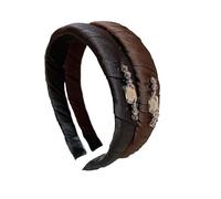MQPALZKD Wide Edge Black Velvet Large Bow Headband Vintage Pressure Headband Hair Clip