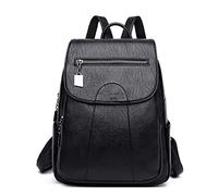 MQPALZKD Women Soft Leather Backpacks Vintage Female Shoulder Bags Casual Travel Ladies Bagpack