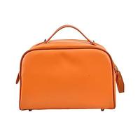 MQPALZKD Zipper with partition Makeup Bag, Portable PU Leather toiletries Storage Bag