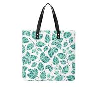 MQPYWLH Blue Leaf Women's Tote Bag Top Handle Handbag Shoulder Bag Shopper Bag 39x39cm