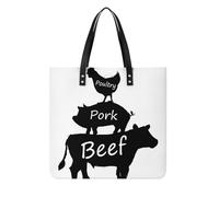 MQPYWLH Farm Animals Women's Tote Bag Top Handle Handbag Shoulder Bag Shopper Bag 39x39cm