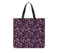 MQPYWLH Floral Leaf Women's Tote Bag Top Handle Handbag Shoulder Bag Shopper Bag 39x39cm