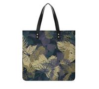 MQPYWLH Green Leaf Women's Tote Bag Top Handle Handbag Shoulder Bag Shopper Bag 39x39cm