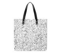 MQPYWLH Little Black Dots Women's Tote Bag Top Handle Handbag Shoulder Bag Shopper Bag 39x39cm