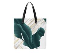 MQPYWLH Palm Leaf Women's Tote Bag Top Handle Handbag Shoulder Bag Shopper Bag 39x39cm