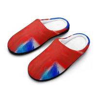 MQPYWLH Union Jack Women’S Cotton Slippers Memory Foam House Shoes Flats For Indoor Outdoor