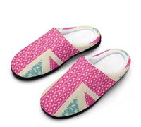 MQPYWLH Union Jack Women’S Cotton Slippers Memory Foam House Shoes Flats For Indoor Outdoor