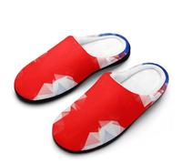 MQPYWLH Union Jack Women’S Cotton Slippers Memory Foam House Shoes Flats For Indoor Outdoor