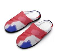 MQPYWLH Union Jack Women’S Cotton Slippers Memory Foam House Shoes Flats For Indoor Outdoor