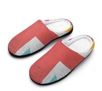 MQPYWLH Union Jack Women’S Cotton Slippers Memory Foam House Shoes Flats For Indoor Outdoor
