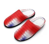 MQPYWLH Union Jack Women’S Cotton Slippers Memory Foam House Shoes Flats For Indoor Outdoor