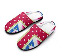 MQPYWLH Union Jack Women’S Cotton Slippers Memory Foam House Shoes Flats For Indoor Outdoor