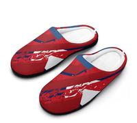 MQPYWLH Union Jack Women’S Cotton Slippers Memory Foam House Shoes Flats For Indoor Outdoor