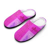 MQPYWLH Union Jack Women’S Cotton Slippers Memory Foam House Shoes Flats For Indoor Outdoor
