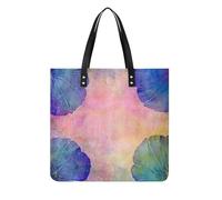 MQPYWLH Watercolor Leaf Women's Tote Bag Top Handle Handbag Shoulder Bag Shopper Bag 39x39cm