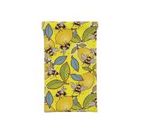 MQRCGYKF Portable Squeeze Top Leather Yellow Lemon And Bee Glasses Case, Soft Leather Glasses Case, Waterproof Glasses Pouch, Multifunctional Glasses Case.