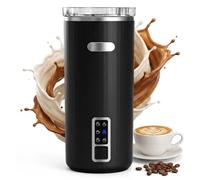 MQUPIN 6-in-1 Electric Milk Frother,Upgraded Automatic Milk Frother | Cold/Hot Foam Maker, 250ml Milk Warmer, 55dB Silent One-Touch Frother for Latte/Cappuccino/Plant Milk, Ideal for Home&Office