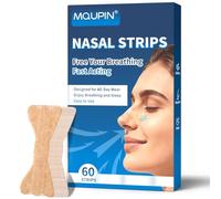 MQUPIN 60-Piece Nasal Strips for Sleep, Beige, Large Size for Women and Men, Snoring Relief, Comfortable Sleep