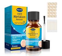 MQUPIN Corn Remover for Feet,15ML Liquid for Corns Removers in Feet,Efficient Removal Callus,Equipped with 15PCS Corns Plasters and 10 Cotton Swabs, Corn Remover for Toes Quickly.