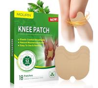 MQUPIN Knee Pain Relief Patch,18 PCS Natural Wormwood Pain Relief Patches,High Elastic Stretchable Heat Patches for Knee, Back, Neck, Shoulder Inflammation and Muscle Soreness
