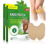 MQUPIN Knee Pain Relief Patch,36 PCS Natural Wormwood Pain Relief Patches,High Elastic Stretchable Heat Patches for Knee, Back, Neck, Shoulder Inflammation and Muscle Soreness