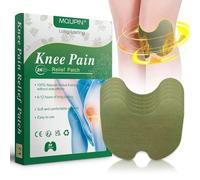 MQUPIN Knee Pain Relief Patches,Pain Wormwood Relief Patch Plaster Warming Moxibustion,Up to 24h No Side Effect,Natural Herbal Patch for Arthritis Neck Shoulder Muscle Muscle Joint Pain Relief 24 PCs