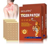 MQUPIN Pain Relief Patches, 84Pcs Tiger Pain Patches Natural Plant Heat Patches for Back Knee Neck and Shoulder Pain Relief 12H Long-Lasting