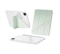 MQVQAUBST 3+Y Fold Rainbow Gradient Color Tablet Case Suitable For Huawei Honor Pad X9 X8Pro 11.5 2023 Clear Acrylic Back With Pen Slot(Gradient cyan,Pad X9 11.5)