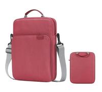 MQVQAUBST 9.7-13.3" Portable Storage Bag Suitable For Lenovo Idea Tab Pro/P12 /M11/K11 Plus/P11 5G Sleeve Pouch With Shoulder Strap(Wine red,9.7-11 inch)
