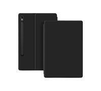 MQVQAUBST Magnetic Tablet Case Suitable For Samsung Galaxy Tab S10 Ultra 14.6inch SM-X920 / SM-X926B 2024 PU Folding Stand Cover(Black)