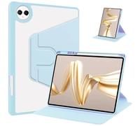 MQVQAUBST PU Leather Tablet Case Suitable For Huawei Honor Pad X8a X9 11inch NDL-W09 2024 360° Rotating Stand Case(Blue,Pad X9 2024)