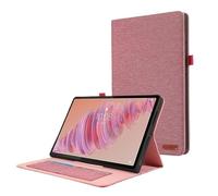 MQVQAUBST Tablet Case Suitable For Lenovo Tab Plus 2024 11.5inch TB-351FU Soft Fabric Wallet Stand Protective Cover Shell(Rose red)