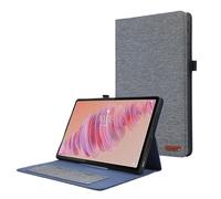MQVQAUBST Tablet Case Suitable For Lenovo Tab Plus 2024 11.5inch TB-351FU Soft Fabric Wallet Stand Protective Cover Shell(Blue)